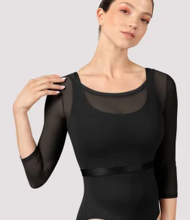 BLOCH 3/4 SLEEVE MESH TOP LIMITED EDITION M7064L